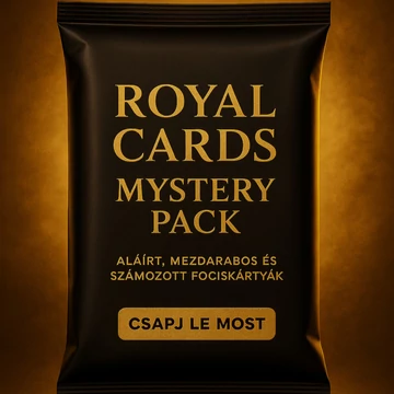 Royal Cards Mystery Pack – aláírt, mezdarabos és számozott fociskártyák
