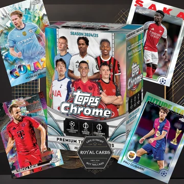 2024-25 Topps Chrome UEFA Value Box – Exkluzív Wave parallelek és refractor kártyák