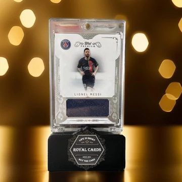 2023/24 Topps Premium Black and White PSG Lionel Messi Match-worn mezdarabos kártya 23/49
