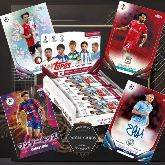2023/24 Topps UEFA Japan Edition Hobby Box – Lamine Yamal RC – Japan exclusive soccer cards – Royal Cards Hungary