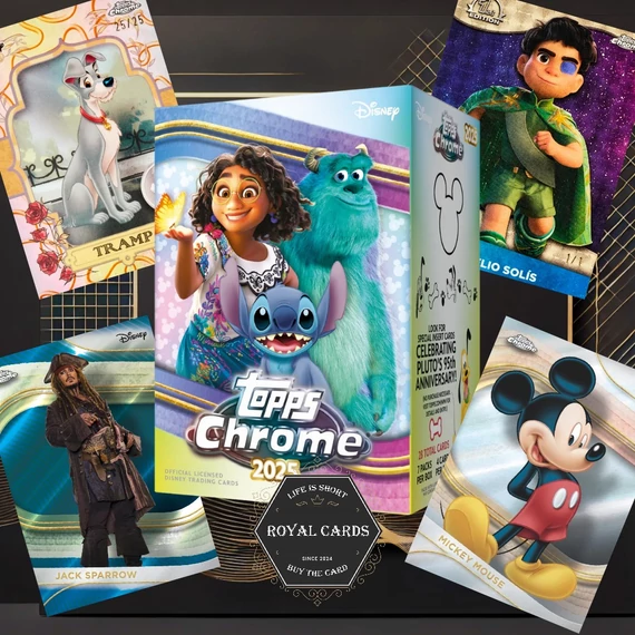 2025 Topps Chrome Disney Value Blaster Box – Royal Cards prémium kártya