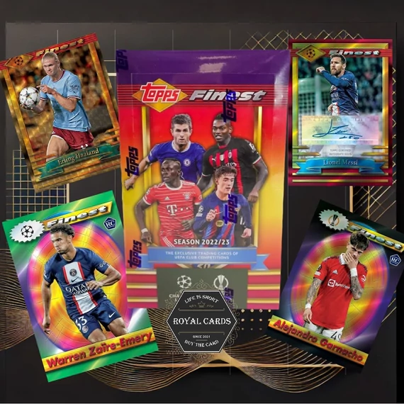 Topps Finest Flashbacks 2022/23 UEFA fociskártya doboz