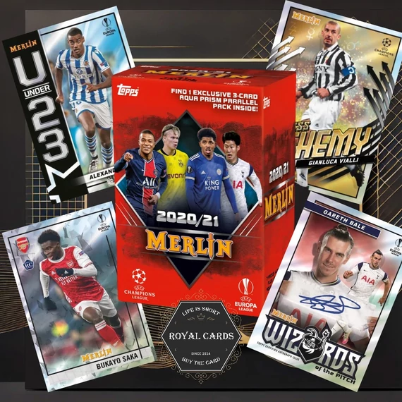 2020/21 Topps Merlin Chrome Blaster Box – Saka RC, Mbappé, Haaland és Bale kártyák | Royal Cards