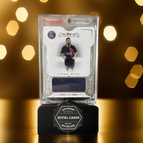 2023-24 Topps PSG Premium Lionel Messi relic /49 fociskártya