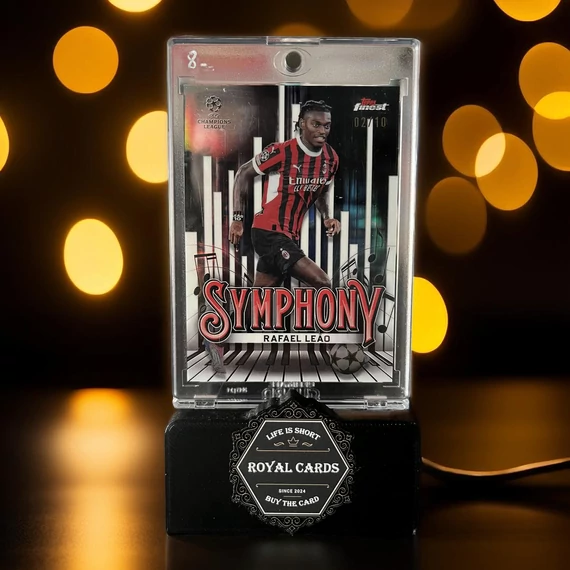 2024-25 Topps Finest UEFA Symphony Rafael Leao /10 fociskártya