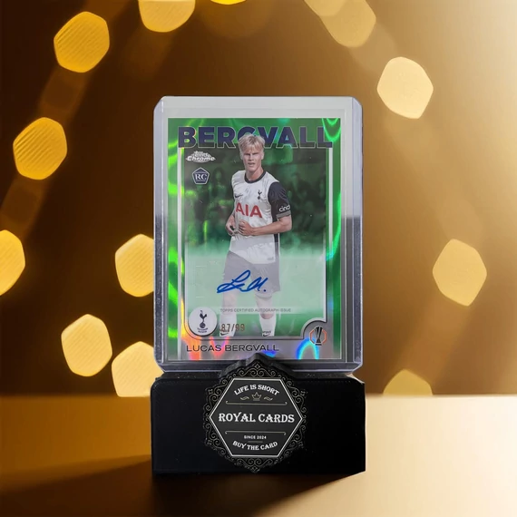 2024-25 Topps Chrome Lucas Bergvall Autograph /99 RC focikártya – Royal Cards